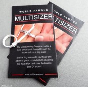 UK Ring Sizer, Free Shipping, Gauge Sizes, Easy To Use Reusable A-Z+9