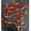 1 Keyring Lucky Koi Carp Fish Keyring/Key Chain, Hand Made in UK