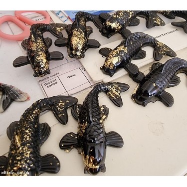 1 x Keyring - Lucky Koi Carp Fish Keyring / Key Chain, Hand Made
