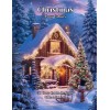 Christmas Cosy Cabins Coloring Book: 50 Country Cottage Designs