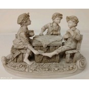 Regency Fine Arts "The Card Cheats" Mint Condition 19cm X 12cm - Rare