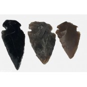 Lot Of 3 Decorative Collectable Old Arrow Heads