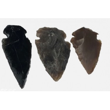 Lot Of 3 Decorative Collectable Old Arrow Heads