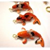 Lucky Koi Carp Fish Keyring / Key Chain, Hand Made, Hand Painted, Glossed Finish