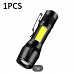 Mini Torch, LED Rechargeable Flashlight, Portable USB