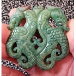 Chinese old hand-carved statue collection dragon pendant