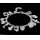 Bracelet European and American Silver Fashion 13 Pendant Bracelet