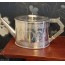 Antique Superb Victorian Engraved Silver Plated Teapot. HB & HS