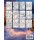Christmas Cosy Cabins Coloring Book: 50 Country Cottage Designs