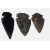 Lot Of 3 Decorative Collectable Old Arrow Heads